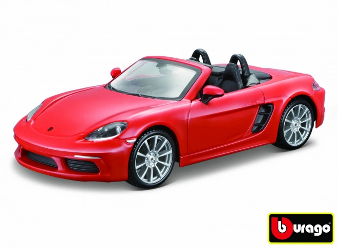 Porsche 718 Boxster Modellauto in Orange von Bburago