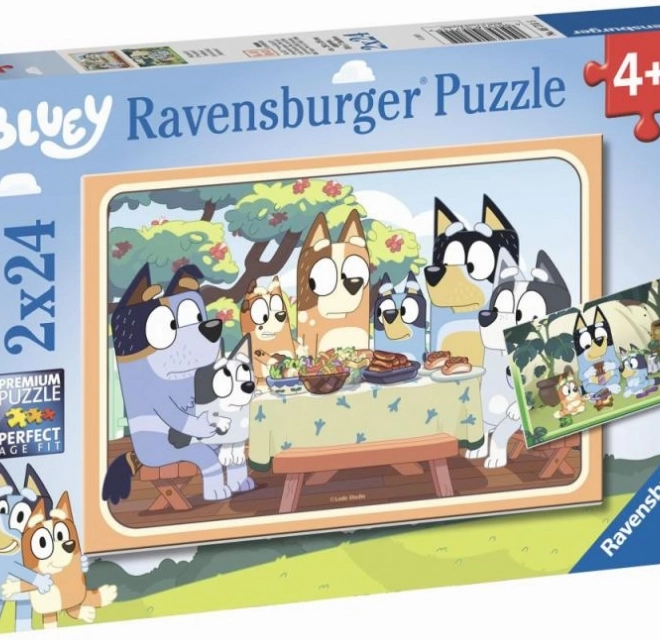 Bluey Puzzle 2x24 Teile