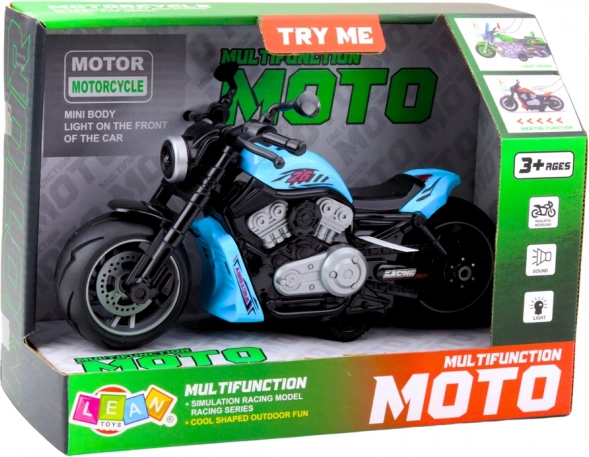 Kindermotorrad mit Licht- und Soundeffekten Blau
