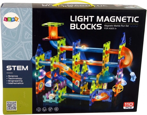 Magnetische Kugelbahn mit Lichteffekten