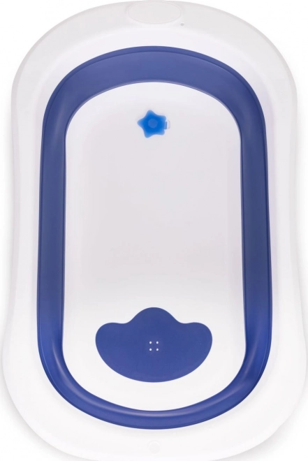 Faltbare Baby-Badewanne mit Abfluss von Ecotoys Blau