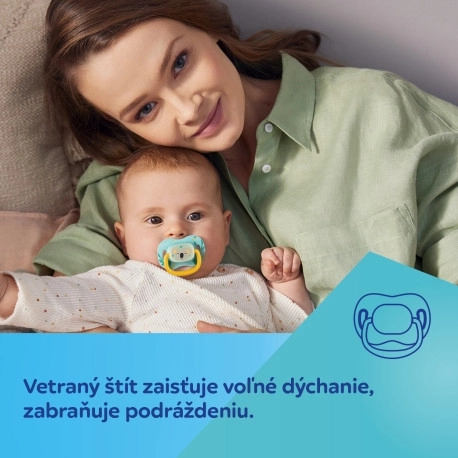 Canpol Babies Symmetrischer Silikon-Schnuller 6-18 m – Faultier