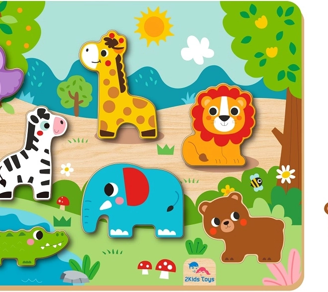 2Kids Toys Einlegepuzzle Tiere