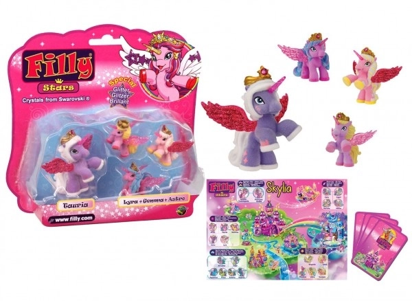 Filly Stars Familie Figuren Set mit 1+3 Pferdchen