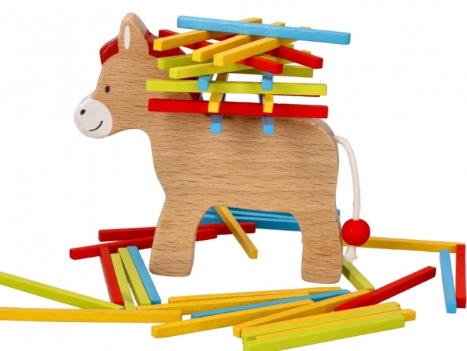 Esel mit Ladung Spielzeug