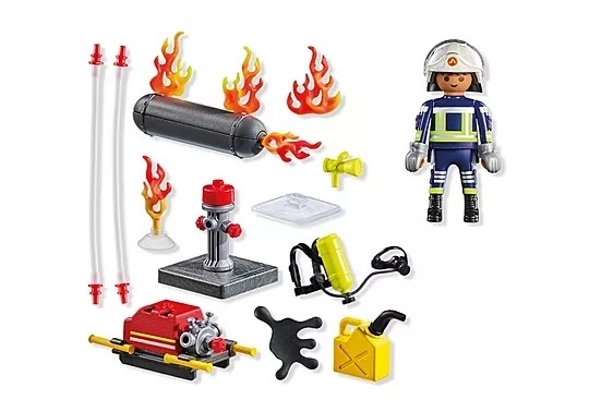 Action Heroes Feuerwehrmann mit Wasserpumpe