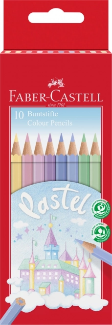 Faber-Castell Pastell Buntstifte 10 Farben