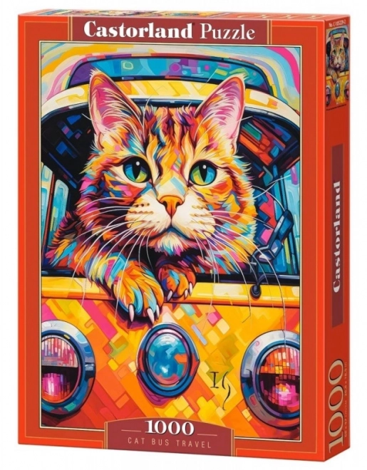 Katze Bus Reise Puzzle 1000 Teile