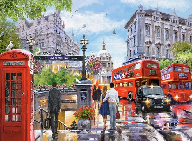 Puzzle 2000 Teile - Frühling in London