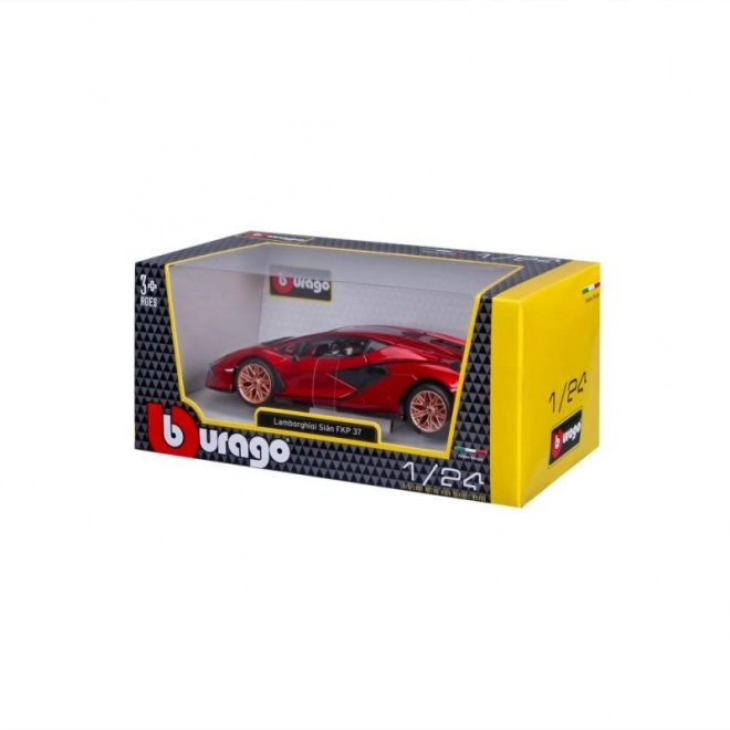 Bburago Lamborghini Sian FKP37 - Rot im Maßstab 1:24