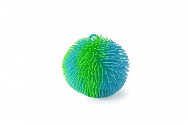 Sportlicher Regenbogen Ball mit Licht - Blau Grün