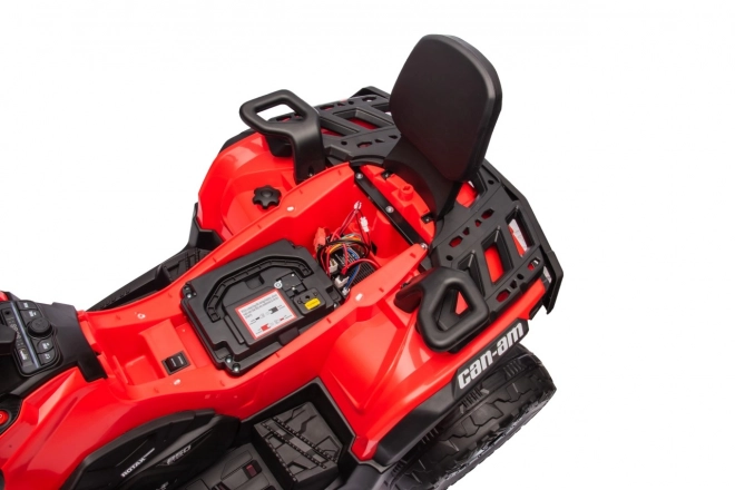 Elektrischer Quad Can Am Outlander Rot mit Fernbedienung