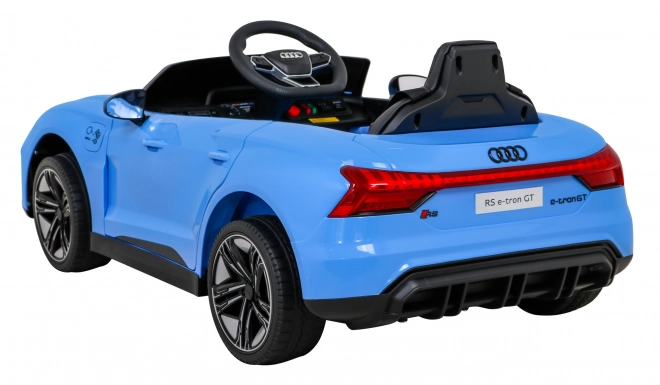 Audi RS E-Tron GT elektrisches Kinderauto mit Fernbedienung und 4x4 Antrieb – Blau
