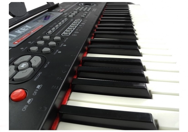 Musik Keyboard Set mit Mikrofon und Netzteil