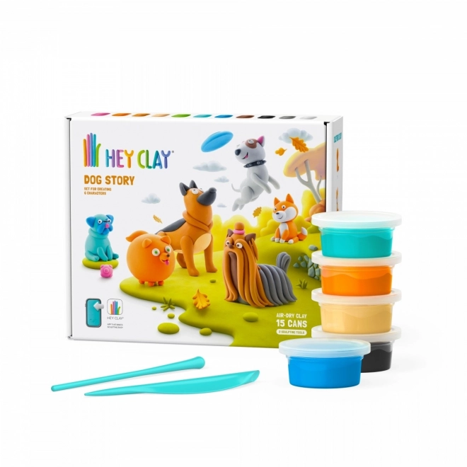 Hey Clay: Hundegeschichten - Set mit Modelliermasse