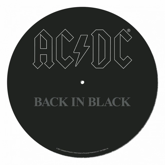 Turntable Unterlage AC/DC Back in Black