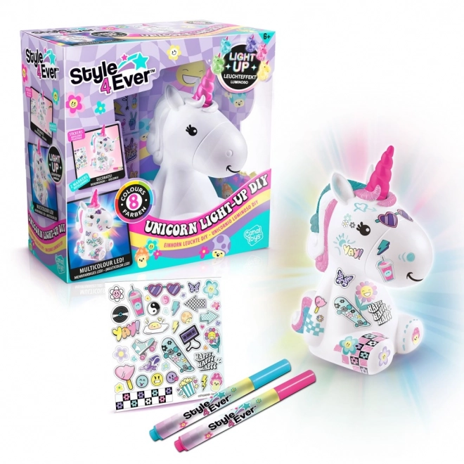 Leuchtendes Einhorn Style4Ever zum Selbermachen