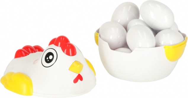 Bildungspuzzle Huhn mit Sortierer für Eiformen