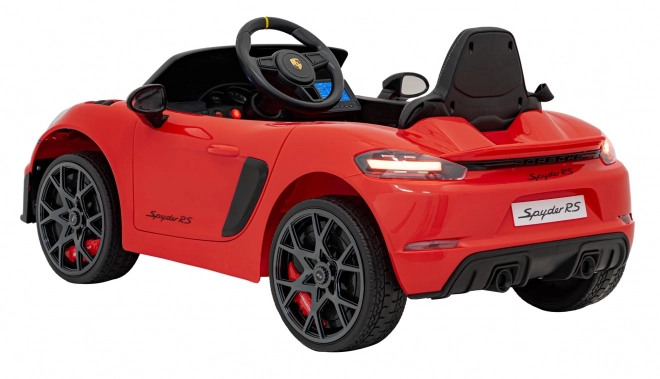 Elektrisches Spielzeugauto Porsche 718 mit MP4-Audiopanel – Rot