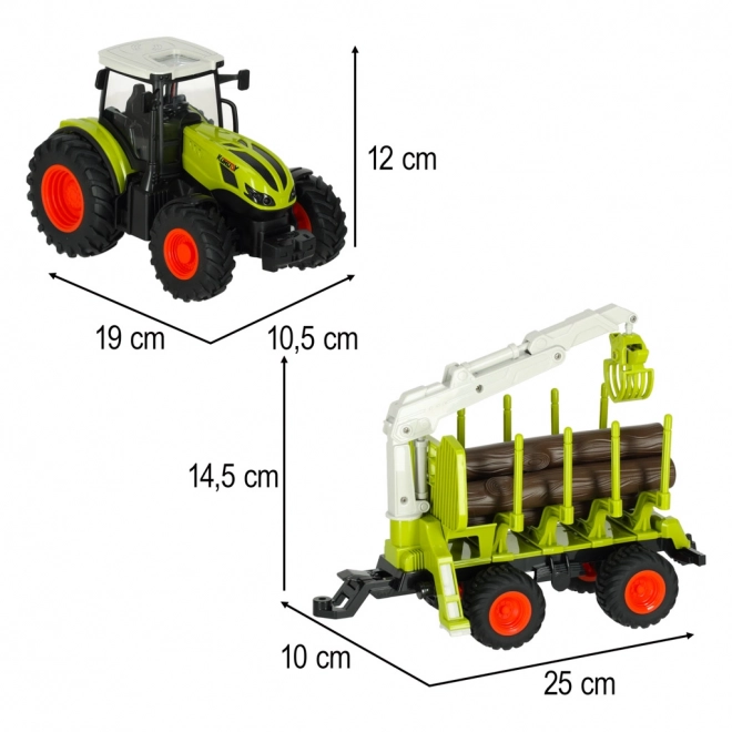 RC-Traktor mit Fußstütze