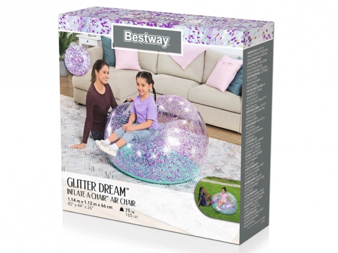 Bestway Glitter Dream Aufblasbarer Sessel