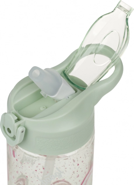 Trinkflasche aus Tritan mit Strohhalm Regenbogen 500 ml
