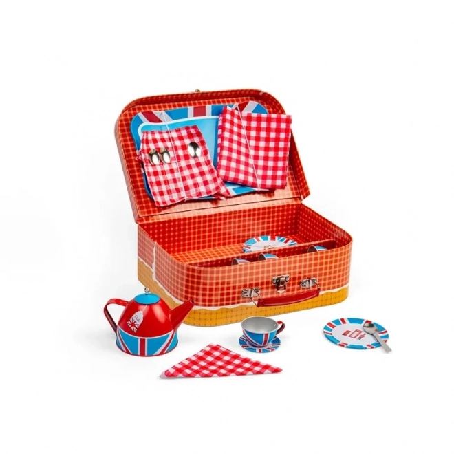 Bigjigs Toys Teeservice im Koffer London