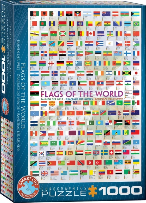 Eurographics Puzzle Weltflaggen 1000 Teile