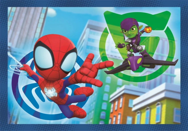 Clementoni Puzzle Spidey und Seine Freunde 4-in-1