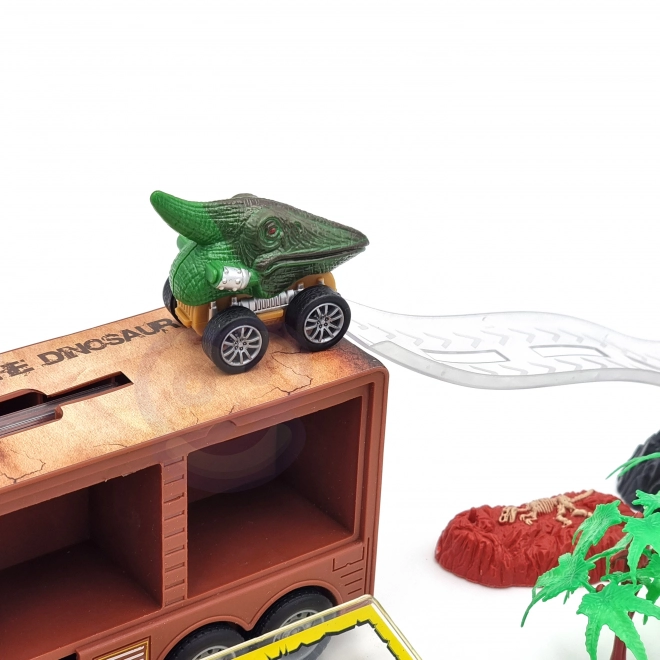 Woopie Dinosaurier-LKW mit Abschussrampe und Autos