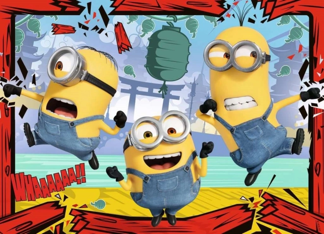 Ravensburger Puzzle Minions 2: Bösewicht kommt 4x100 Teile