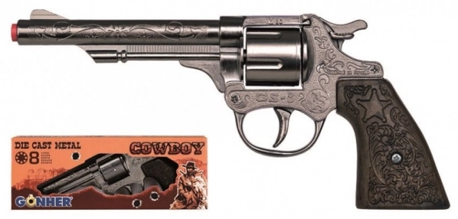 Kovboy Revolver aus Metall mit 8 Schuss