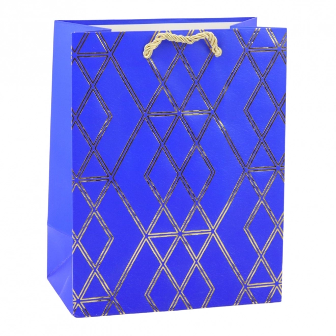 Papiergeschenktasche mit goldenen Mustern