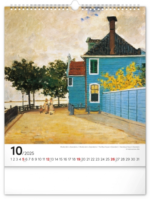 Nástěnný Kalender Claude Monet 2025