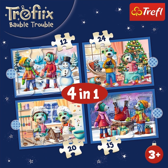 Treflíci Weihnachts-Puzzle 4-in-1