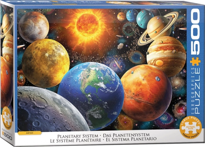 Eurographics Puzzle Sonnensystem XL 500 Teile