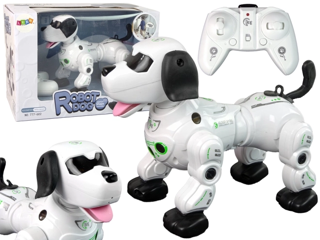 Interaktiver Weißer Roboterhund mit Fernbedienung