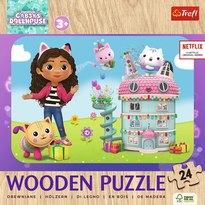 Holz Puzzle Katis Katzenhaus - Fröhliche Gabby und Freunde