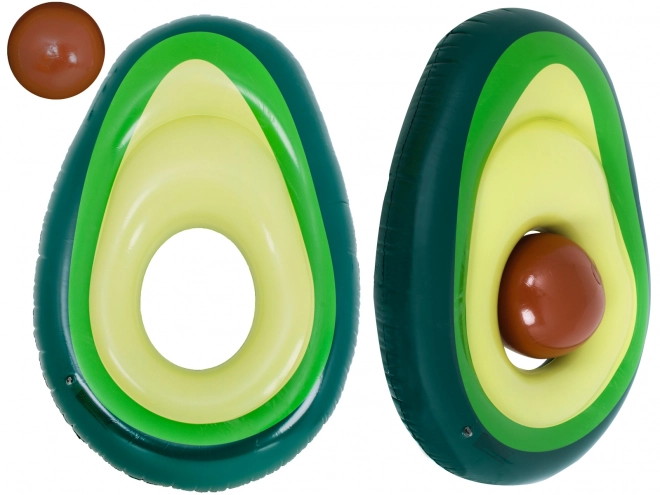 Aufblasbare Avocado-Matratze mit Ball