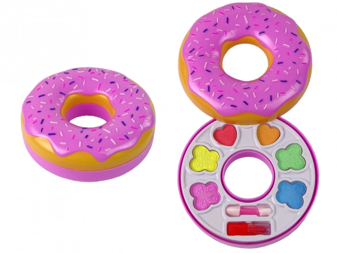 Augen-Make-up-Set in Donut-Form mit Lippenstift