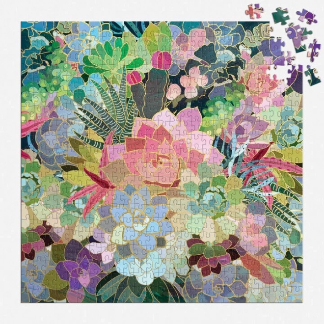 Galison Puzzle Sukkulenten Mosaik 500 Teile
