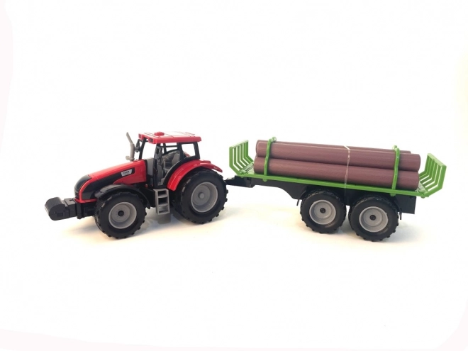 Spielzeugtraktor mit Holzanhänger für Kinder