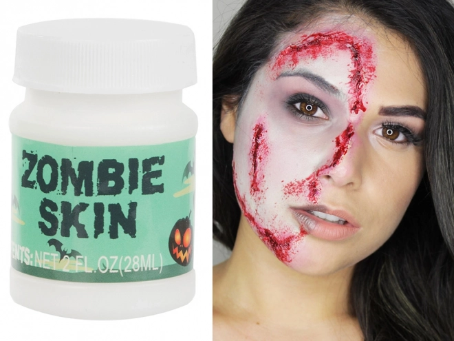 Zombie Haut Make-up für Halloween