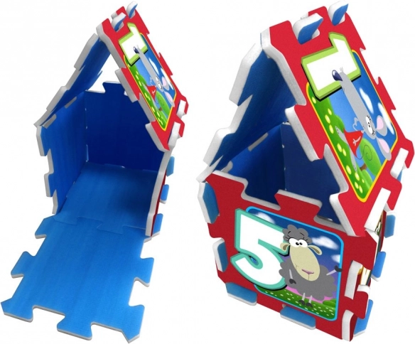 Bausteine und kleine Häuschen bauen