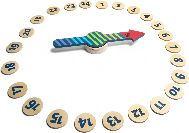 Großer drehbarer Holzpfeil für einfaches Spiel