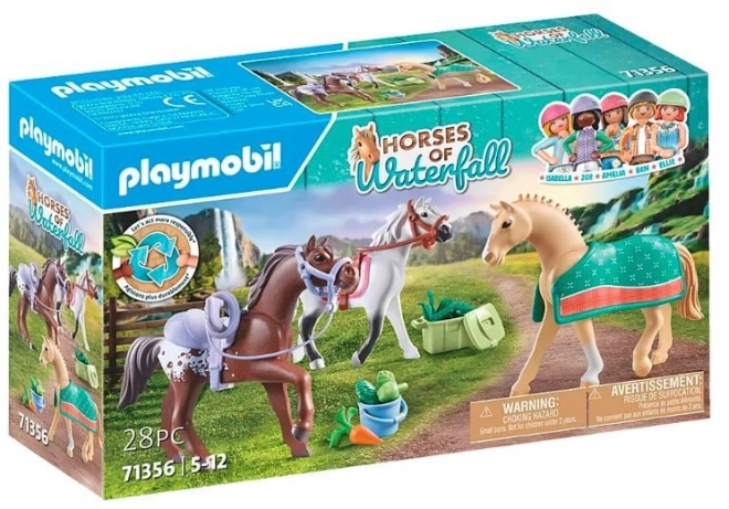 Spielset mit Pferdefiguren - Morgan, Quarter Horse und Angloarab