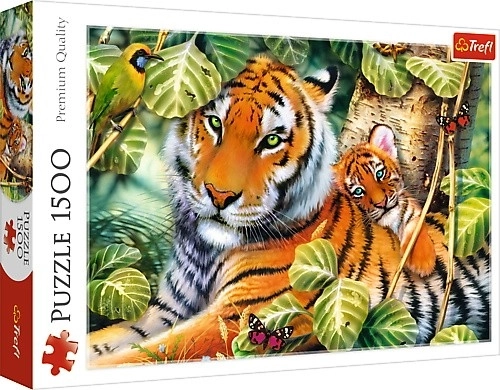 Puzzle TREFL Tiger mit Jungem 1500 Teile