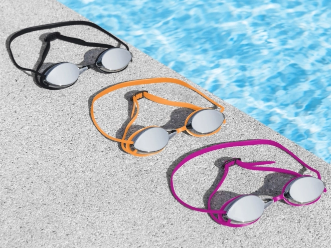 Lusterglas-Schwimmbrille für Erwachsene und Jugendliche – Schwarz