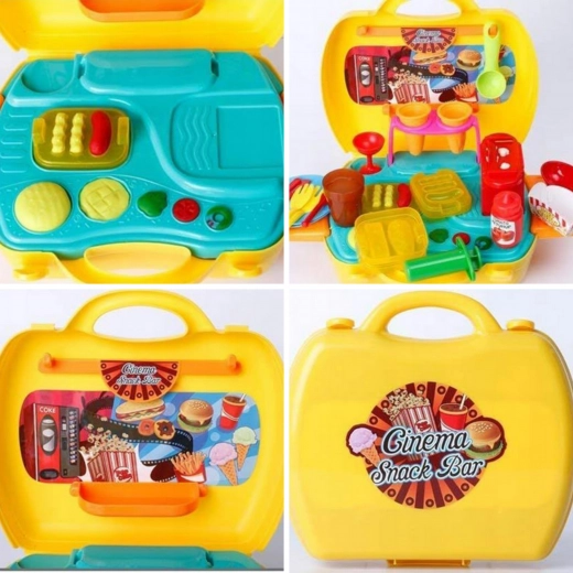 Kompakter Koffer – aufklappen und überall spielen