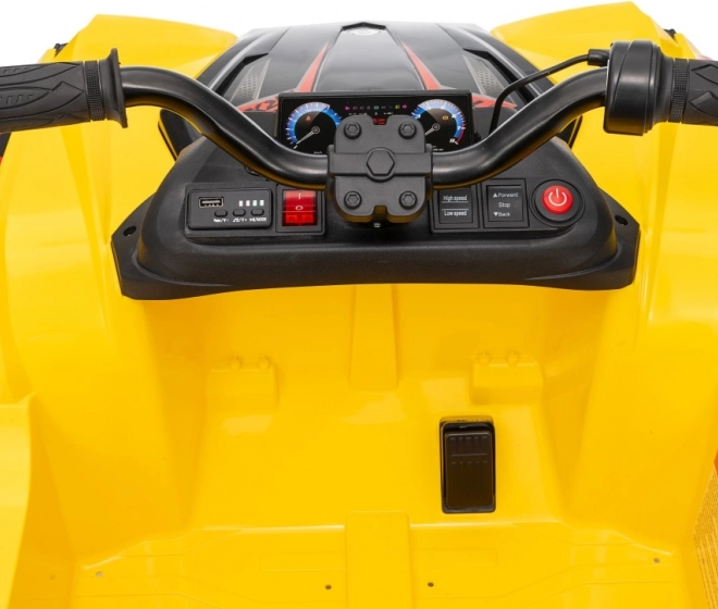 Gelbes sportliches Kinder-Quad TX ATV